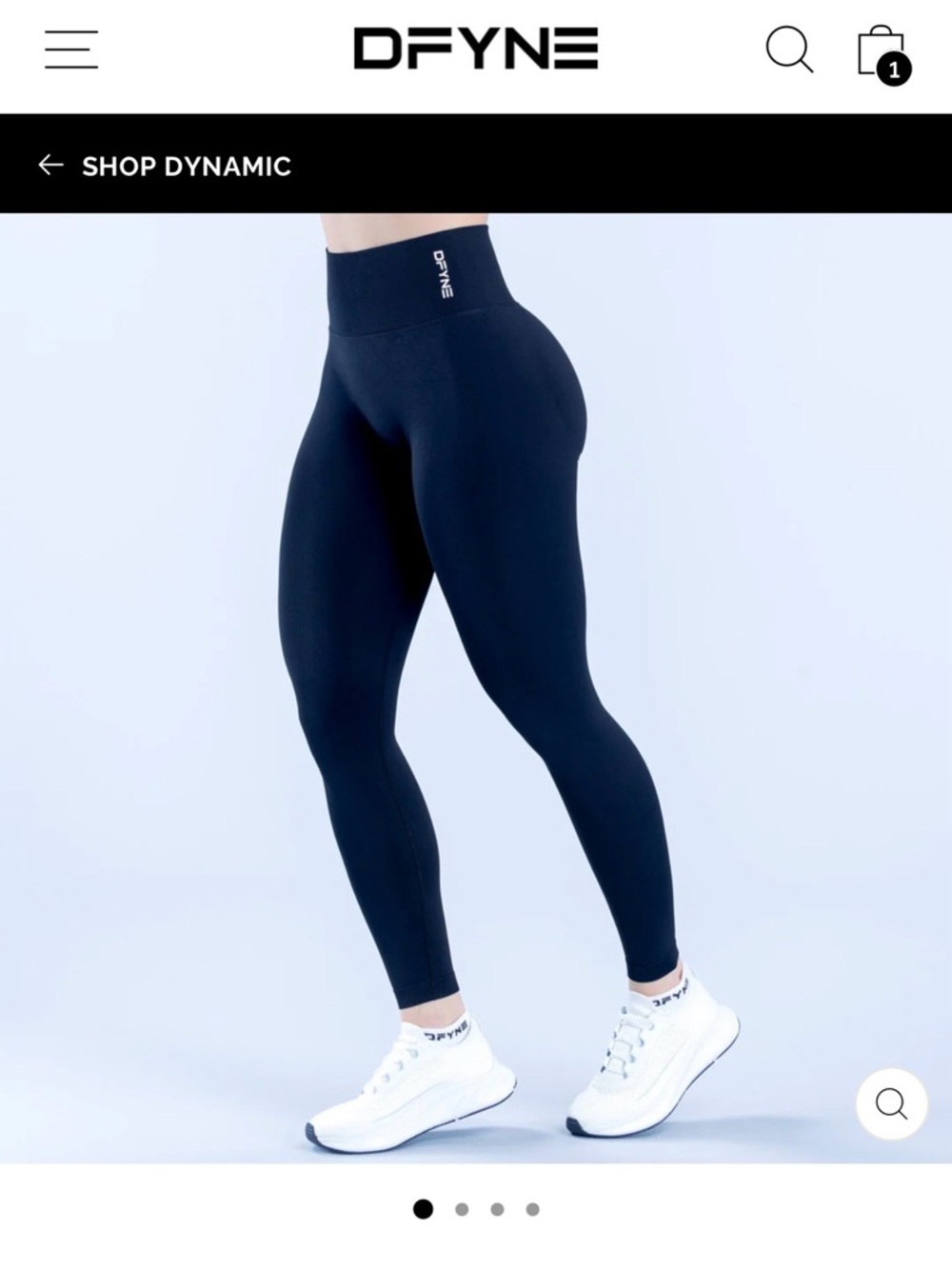 Dfyne Dynamic Midnight Black Leggings